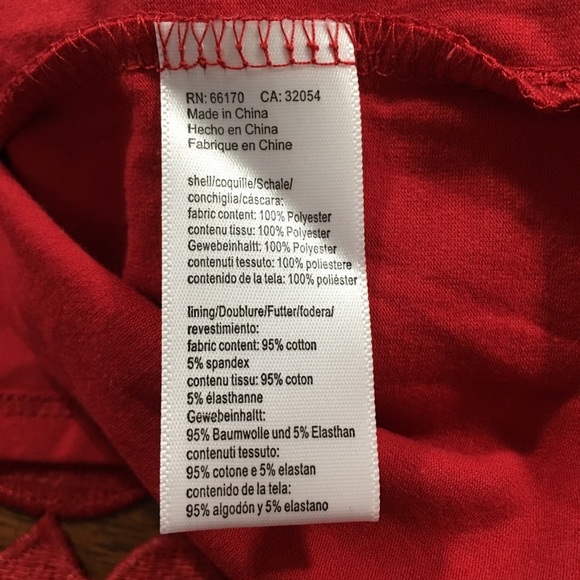 Anthropologie Lili’s Closet Maya Red Cutout Skirt NWT SZ S - Picture 7 of 8